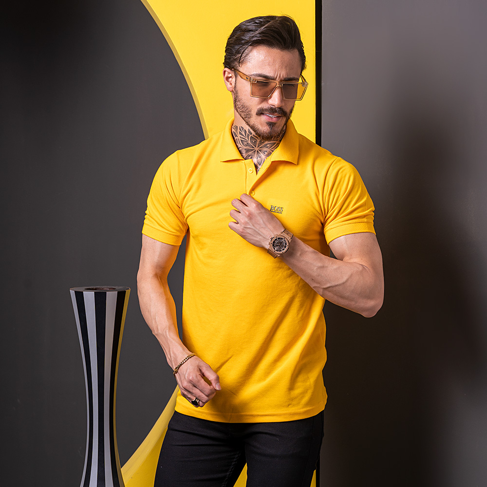 پولو شرت جودون boss زرد